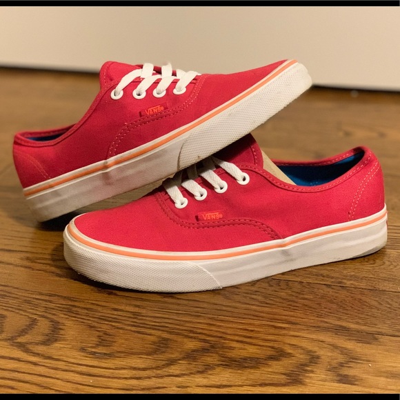 red and orange vans